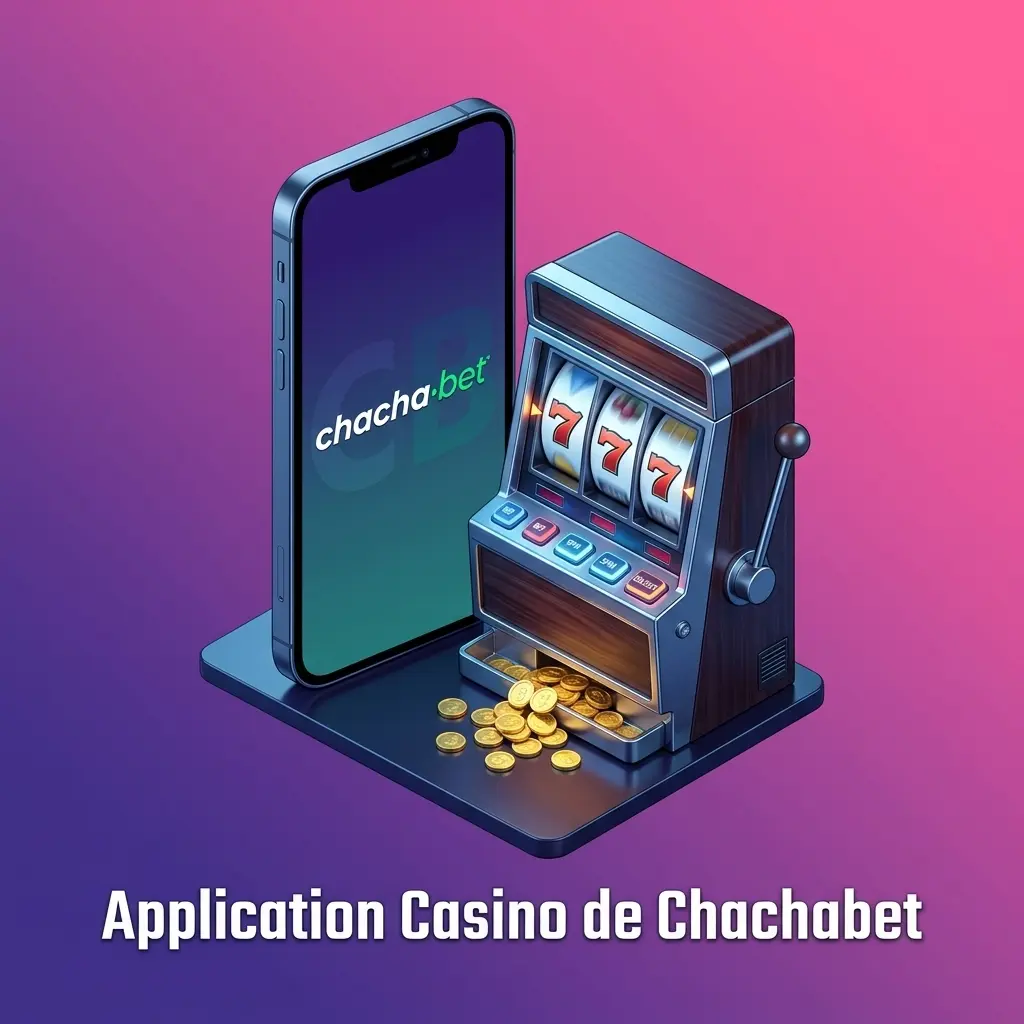 Interface application casino Chachabet avec machines à sous, jeux de table et casino en direct avec croupiers réels