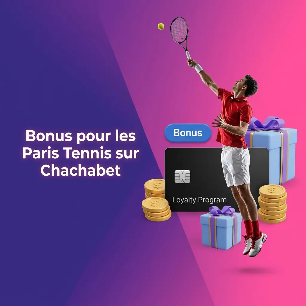 Bonus de bienvenue Chachabet jusqu'à 10 000 EUR pour paris tennis ATP et WTA sur premier dépôt