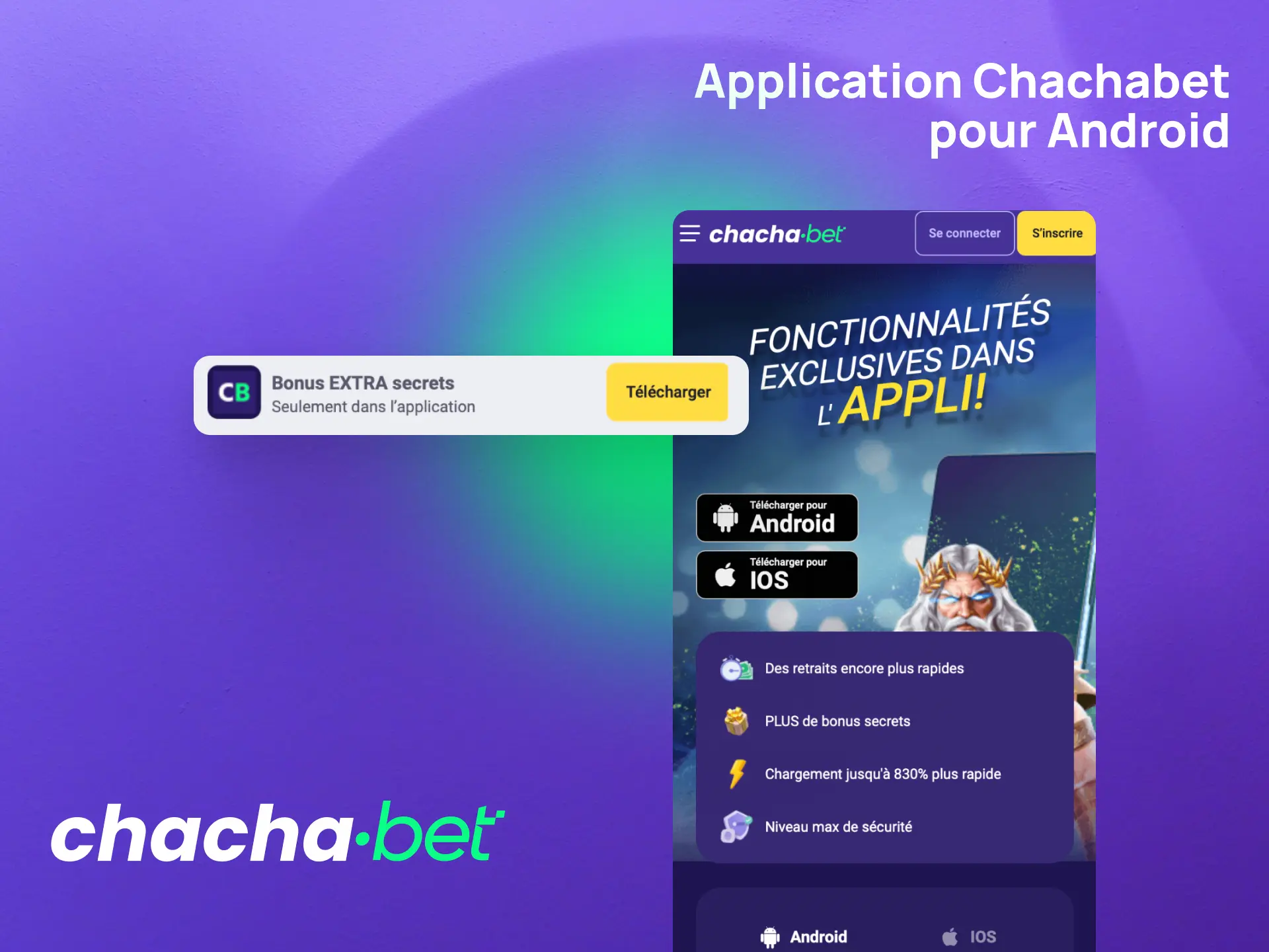 Installez l'application Chachabet pour Android en téléchargeant l'APK depuis le site officiel.