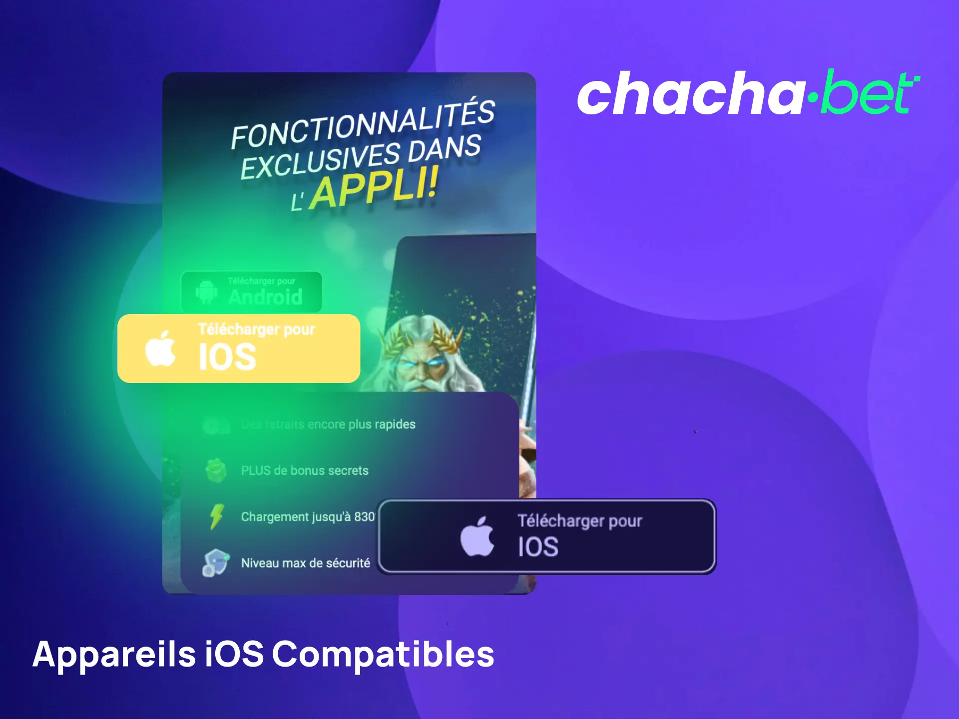 Liste des iPhones et iPad compatibles avec l'application Chachabet pour les utilisateurs français.