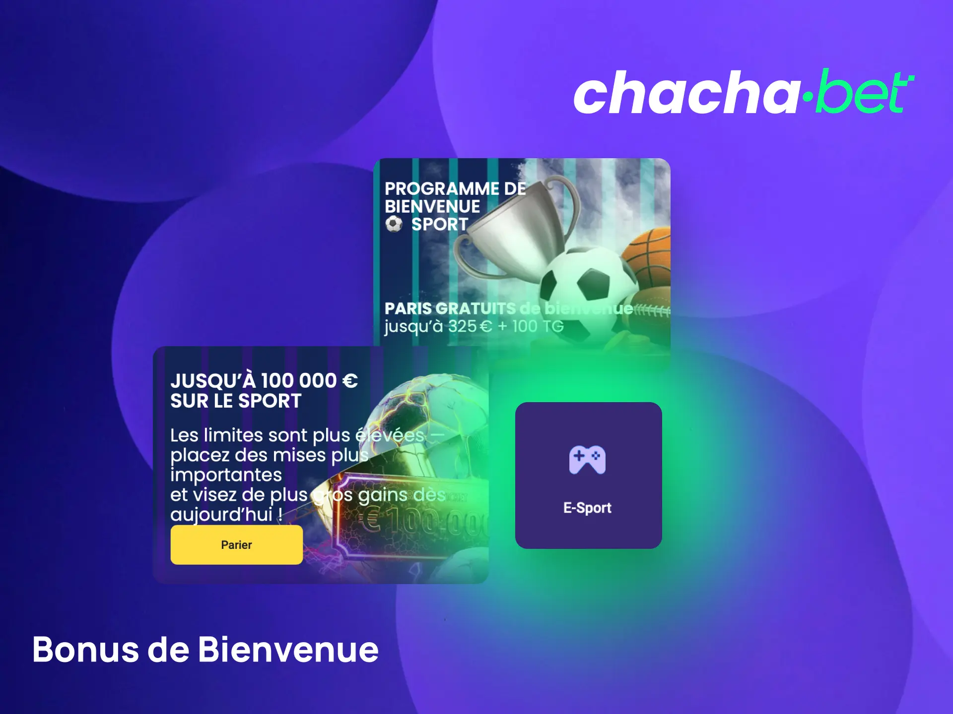 Profitez du bonus de bienvenue Chachabet pour vos paris esports dès votre premier dépôt.