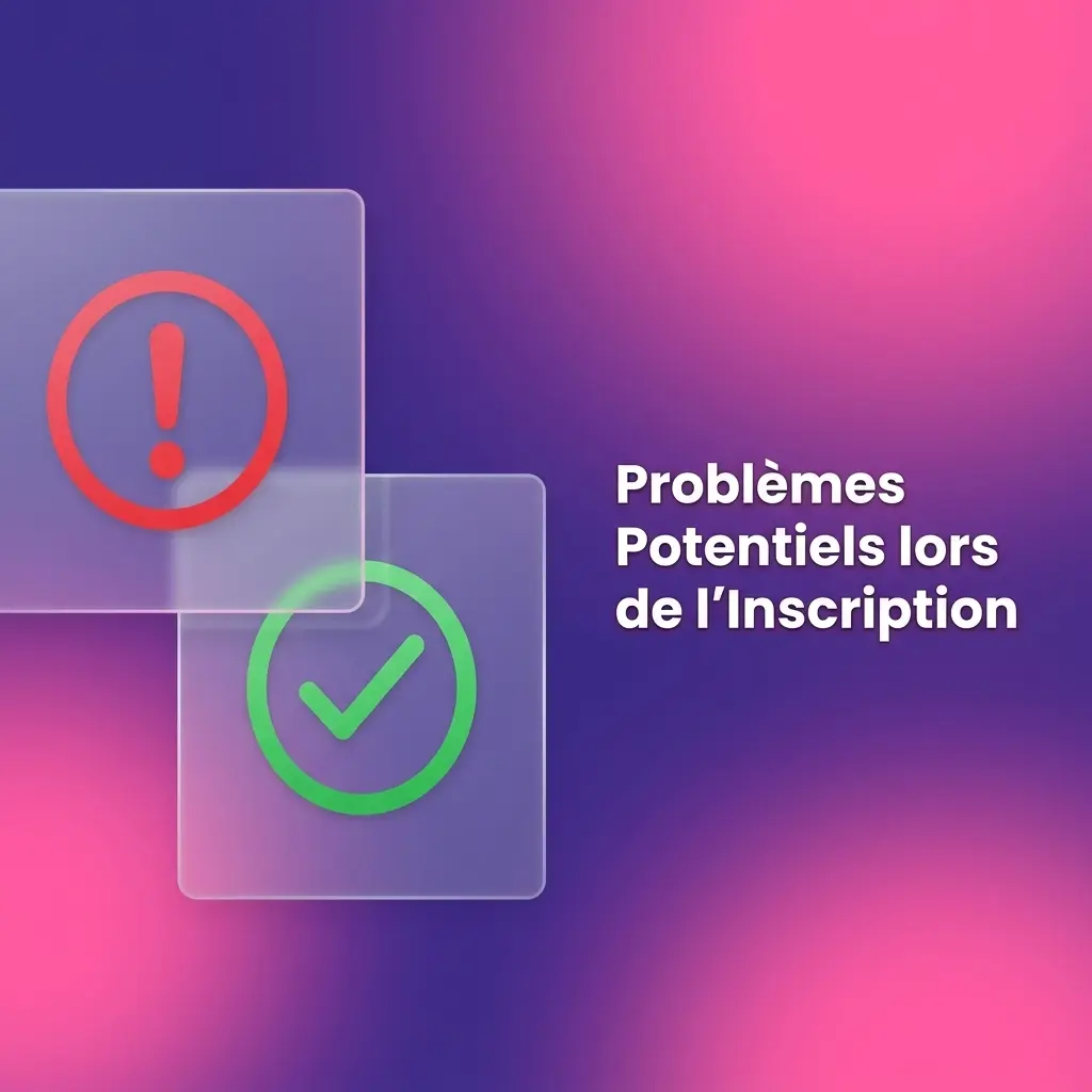 Problèmes courants lors de l'inscription : e-mail, formulaire, dépôt et suspension de compte avec solutions
