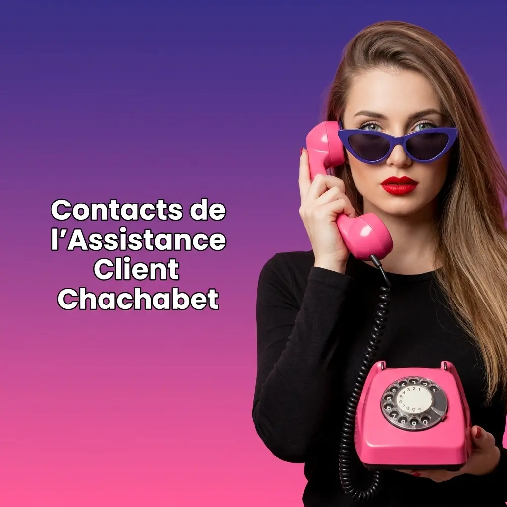Contacts assistance client Chachabet : chat en direct 24/7, email et formulaire de contact disponibles