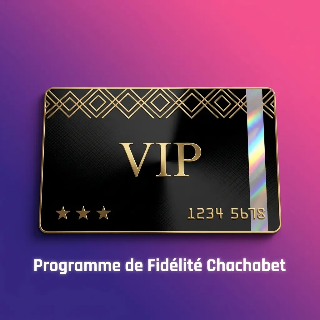 Programme de fidélité Chachabet avec niveaux VIP Bronze, Argent, Or, Platine et système de points convertibles